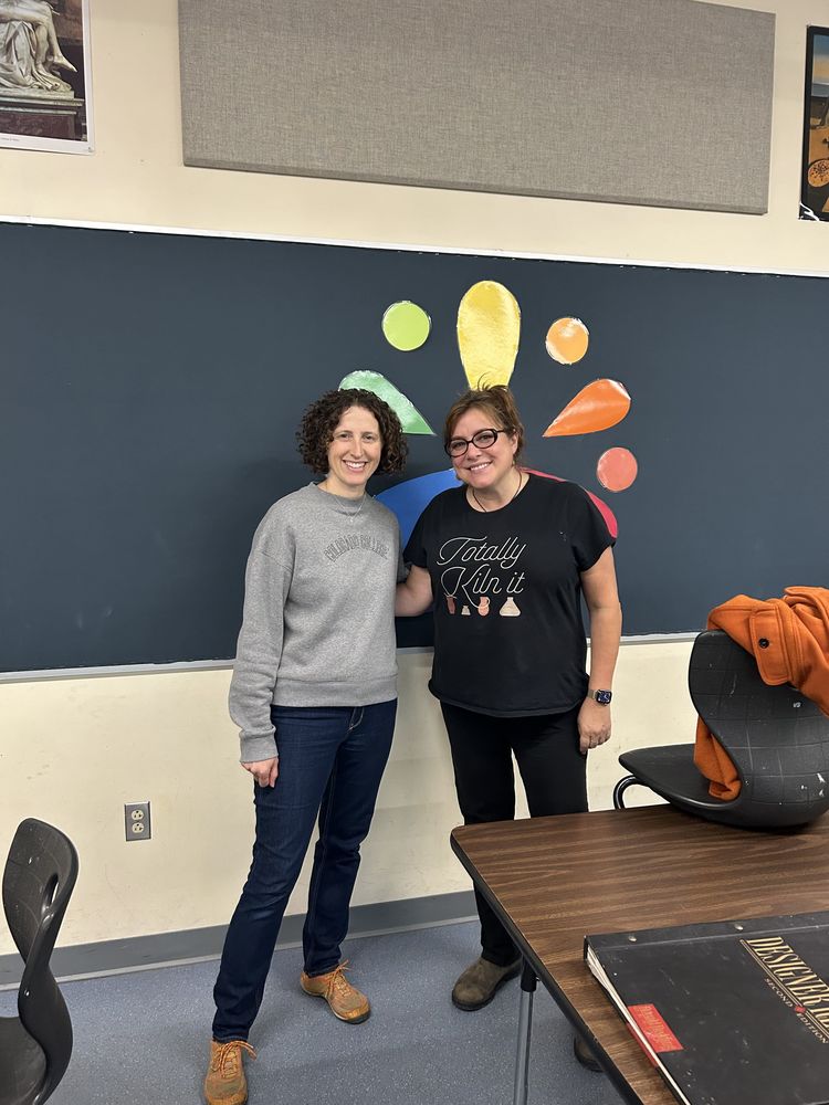 EHS Art Teachers Sara McDougall and Leah Olson