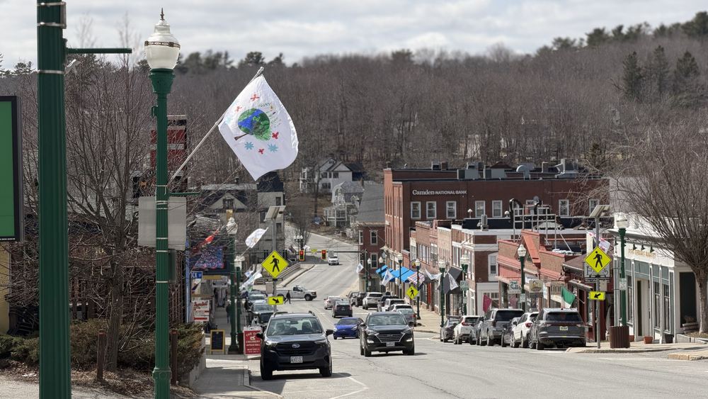 Earth Day Flags Downtown