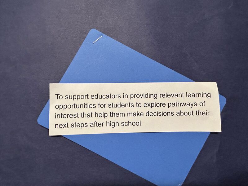 To support educators in providing relevant learning opportunities for students to explore pathways of interest that help them make decisions about their next steps after high school.
