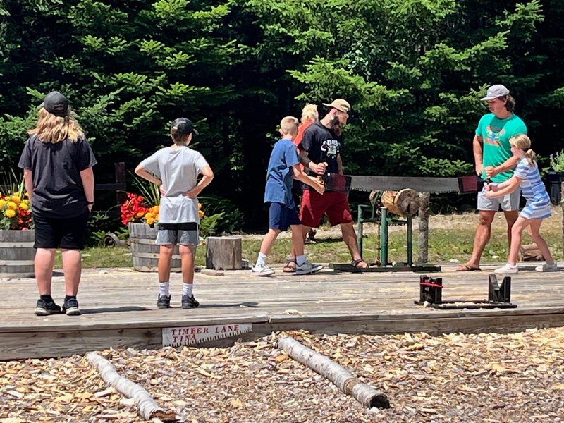 Career Explo- Lumberjack show