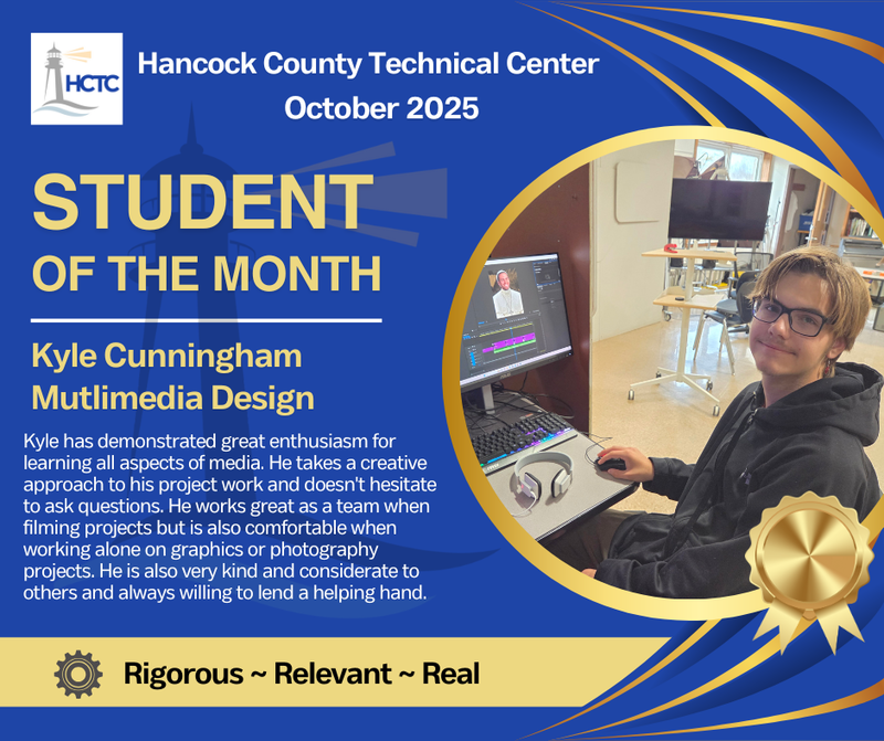 HCTC Student of the Month - Kyle Cunningham
