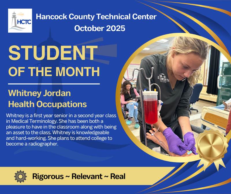HCTC Student of the Month - Whitney Jordan