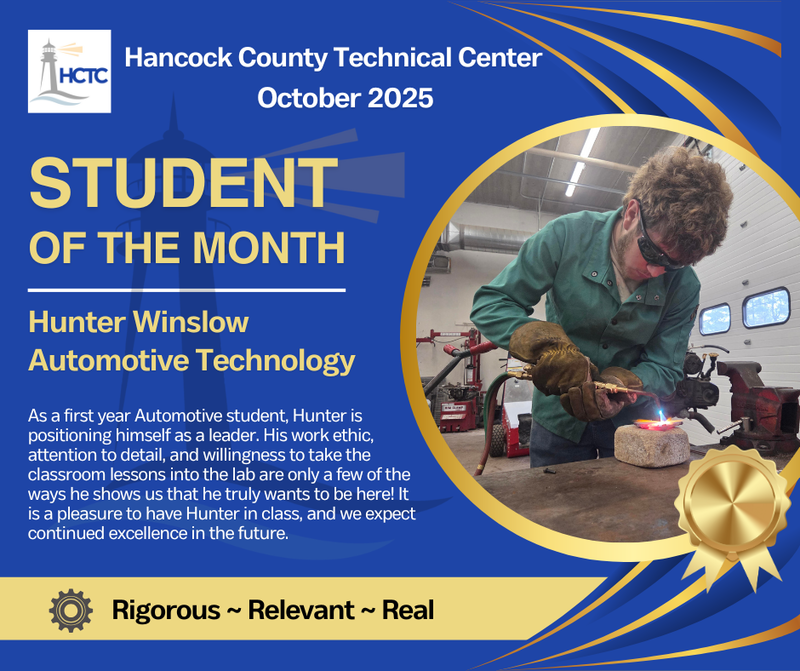 HCTC Student of the Month - Hunter Winslow
