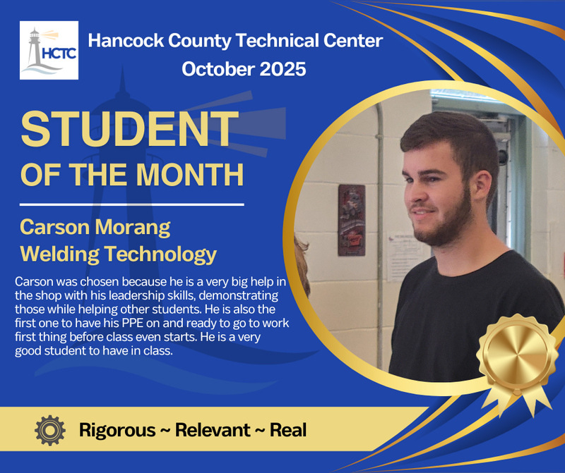 HCTC Student of the Month - Carson Morang
