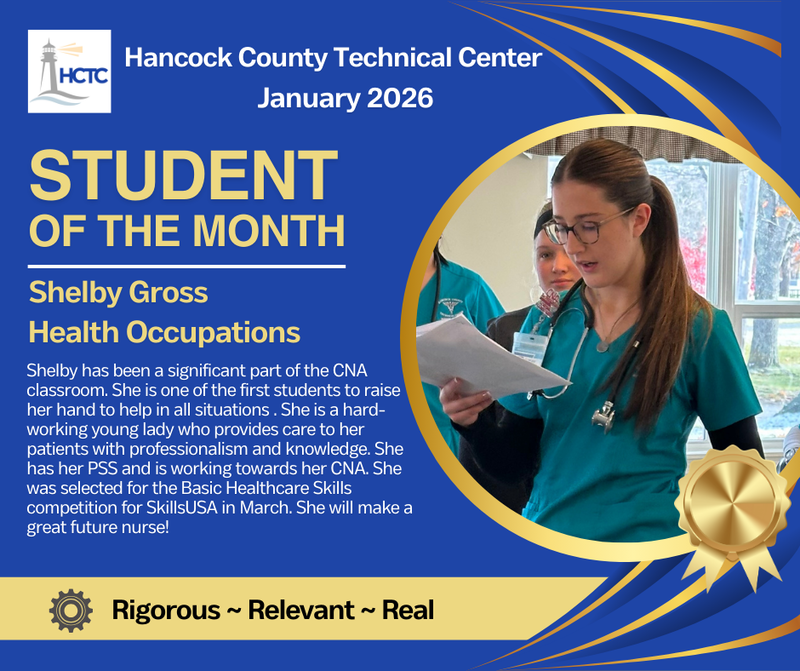 Shelby Gross - HCTC SOTM January