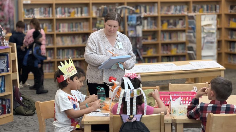 Ms. Baker w/ Students - After School