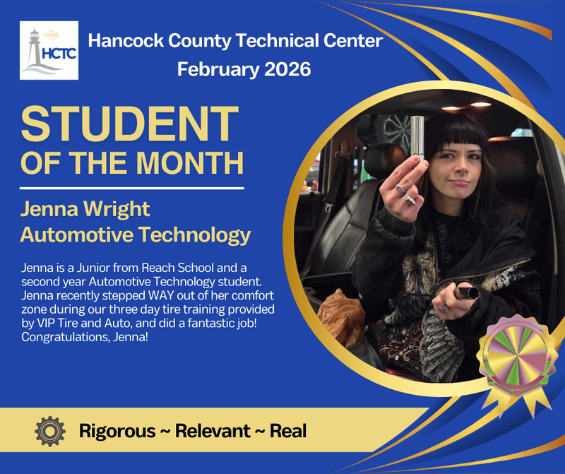 Jenna Wright - HCTC SOTM February