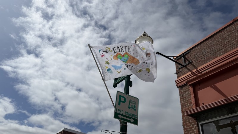 Earth Day Flags Downtown