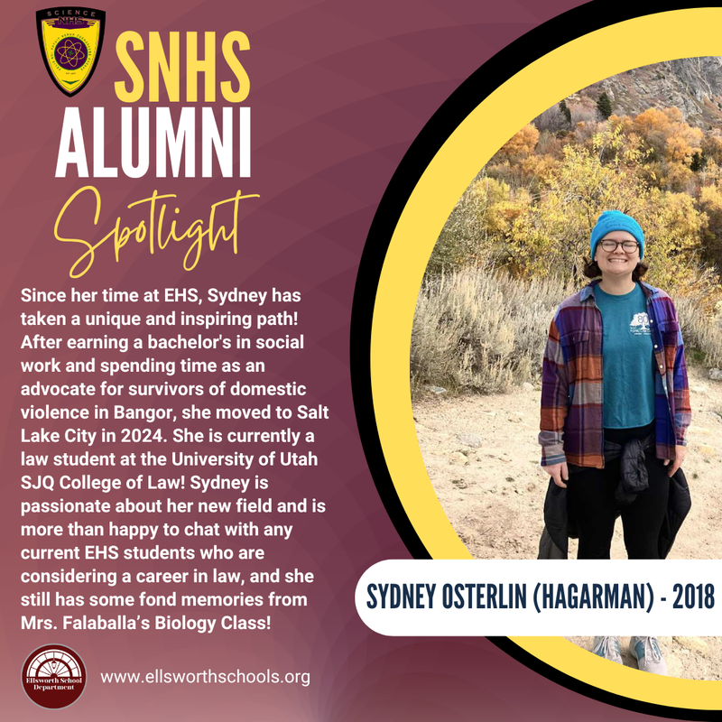 Sydney Osterlin (Hagarman) - SNHS 2018