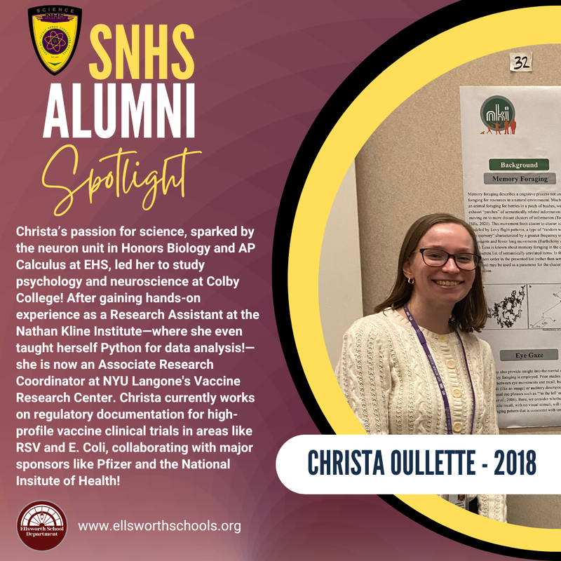 Christa Oullette - SNHS 2018