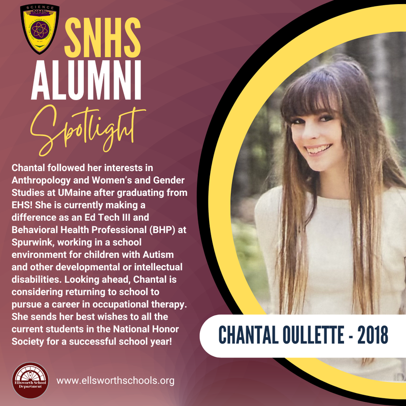 Chantal Oullette - SNHS 2018