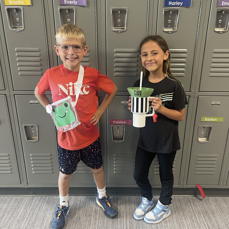 third graders being hold