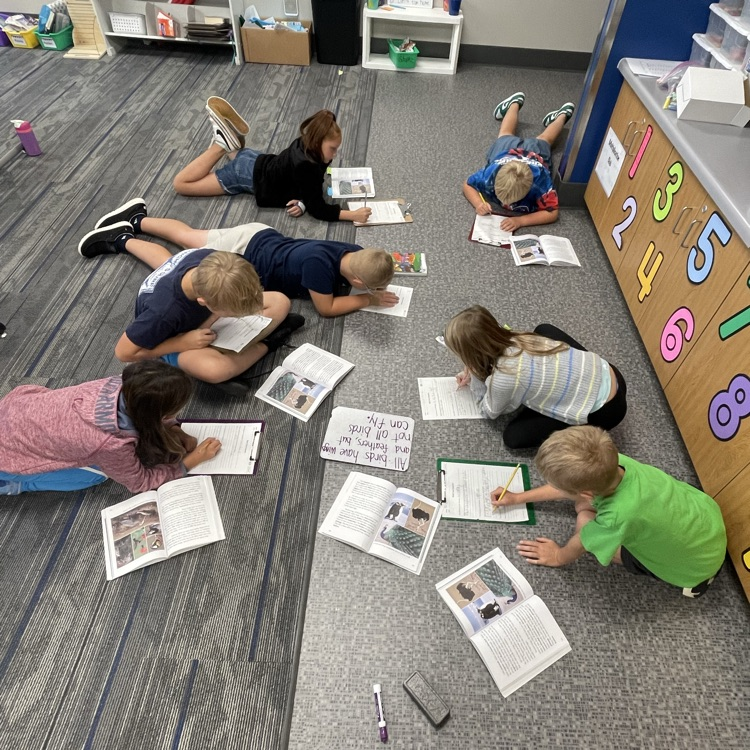 third graders reading
