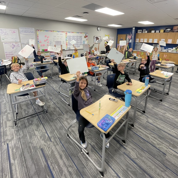 third graders at math