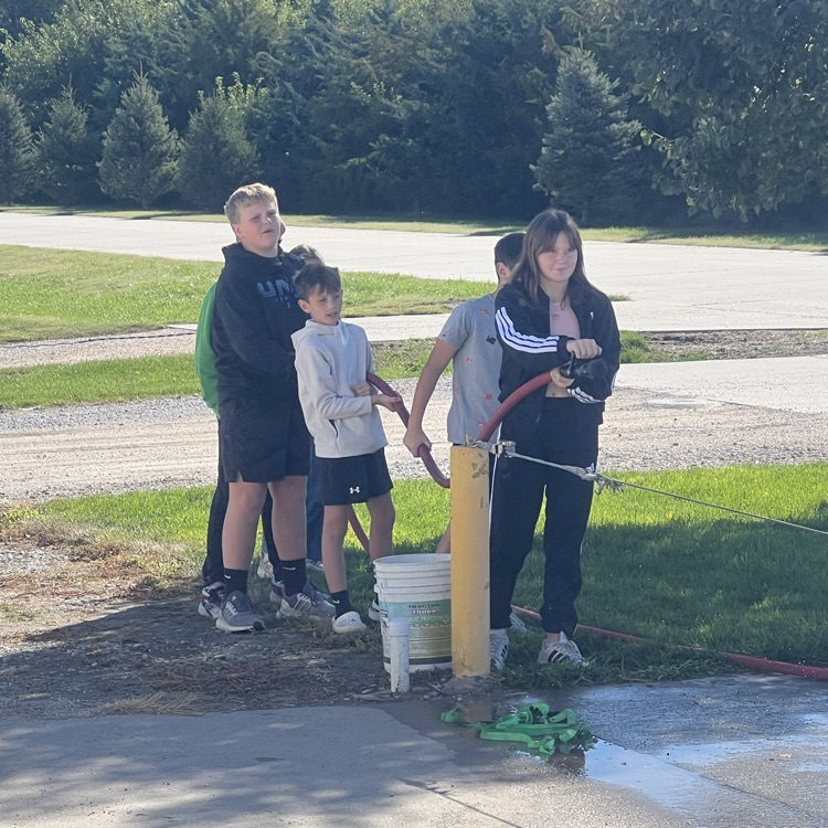 Ready to blast the water hose!