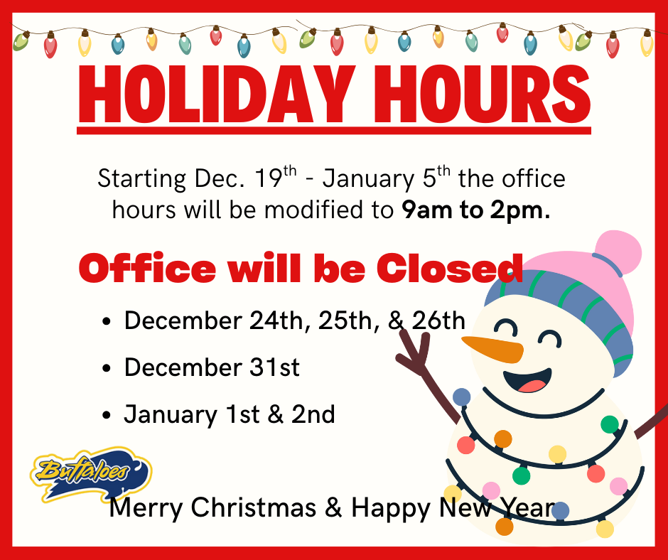 Office Holiday Hours