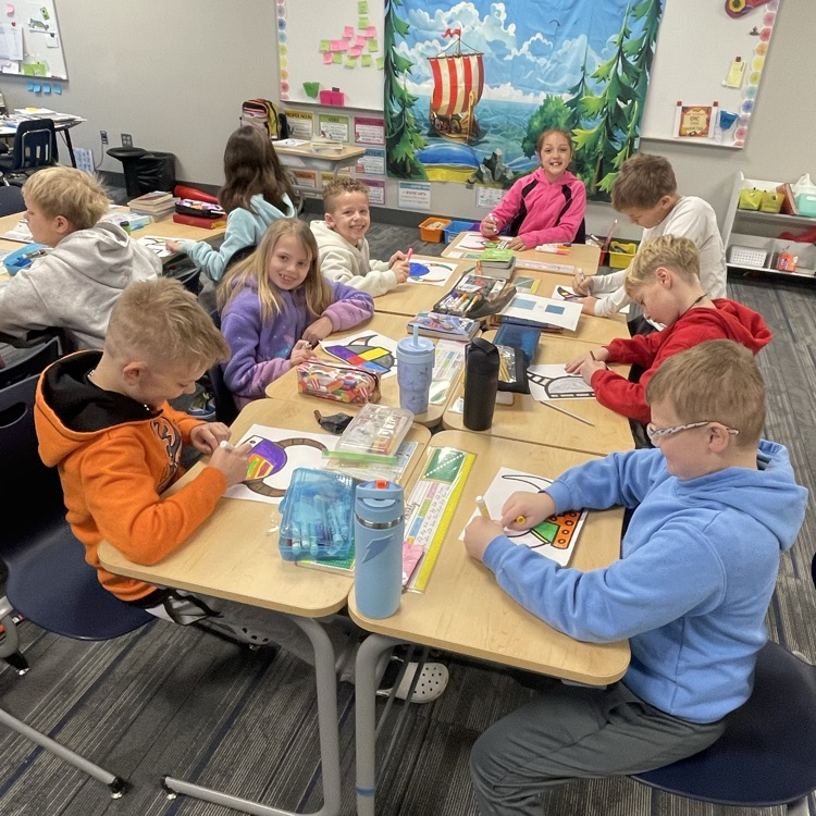 third grade Viking celebration