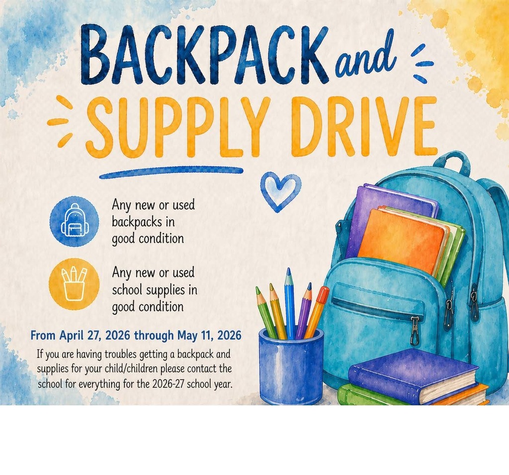 backpack and supply drive