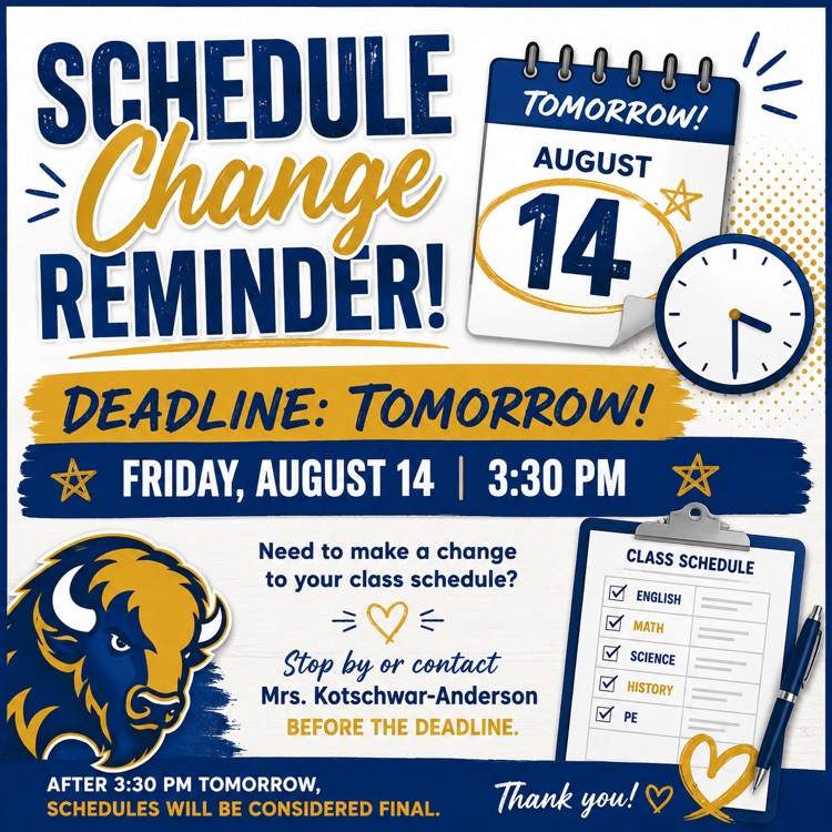schedule change deadline