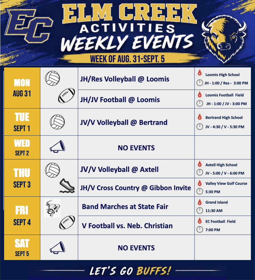 Aug. 31 - Sept. 5