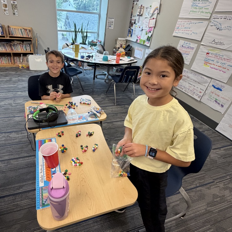 third graders counting groups of 10
