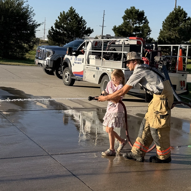 third grade at fire station