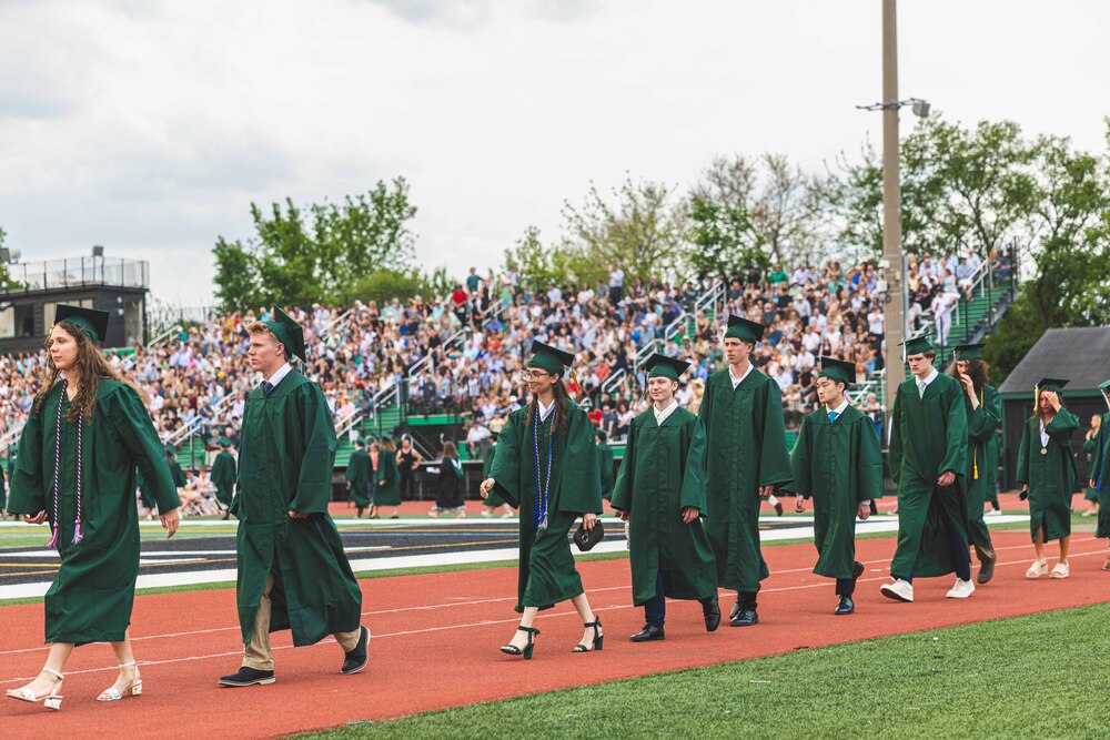 York Graduation inside the Football Stadium