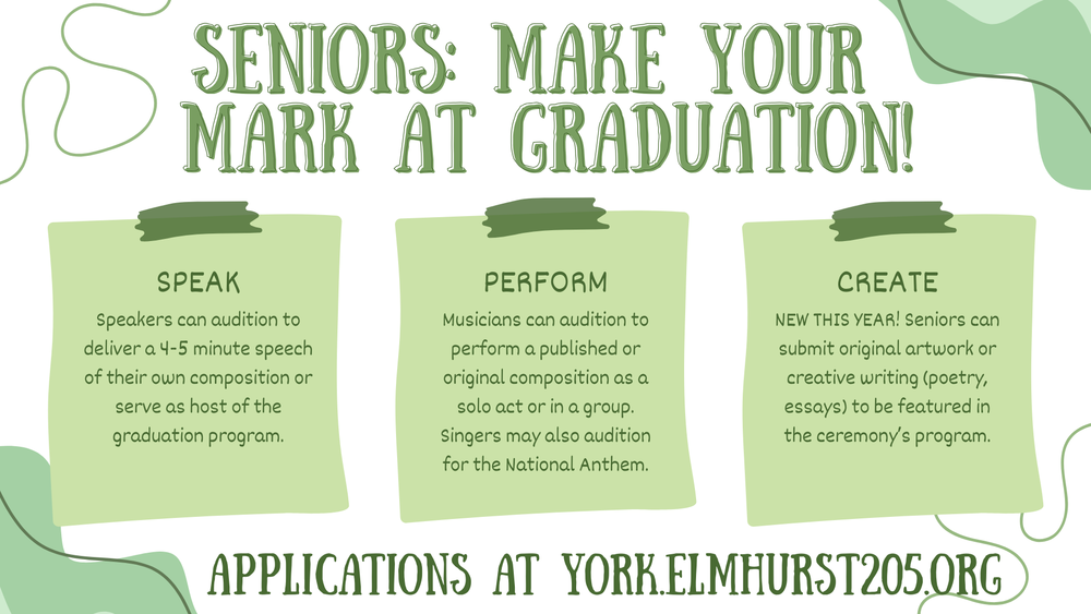 Seniors: Make Your Mark at Graduation!