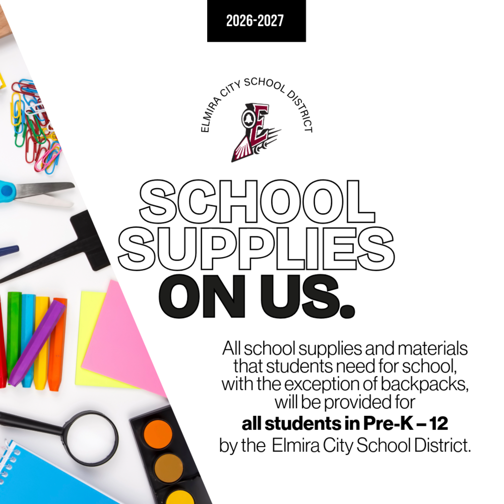 School Supplies on us.