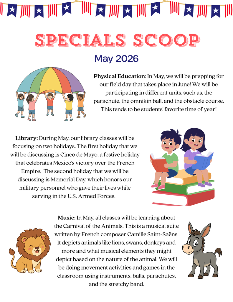 May 2026 Specials