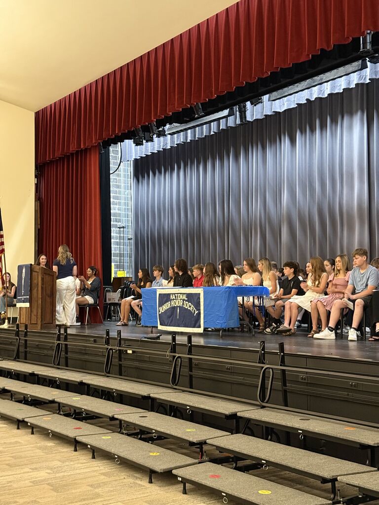 National Junior Honor Society induction ceremony.
