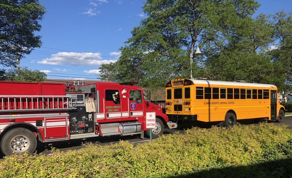 ire truck and bus