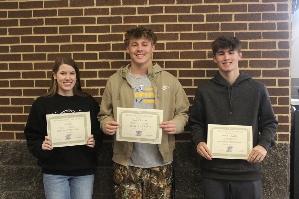 November Student of Month HS