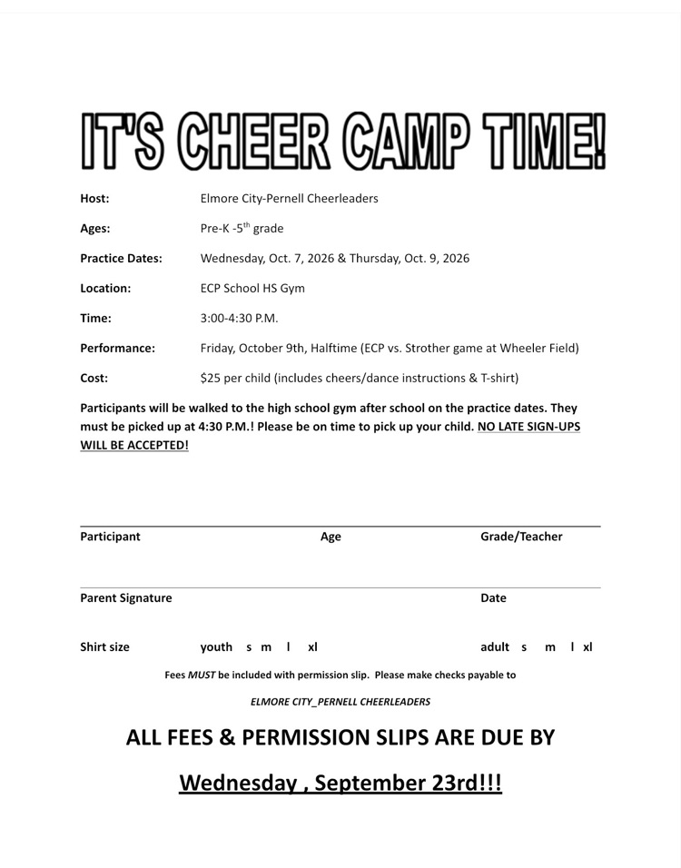 cheer camp