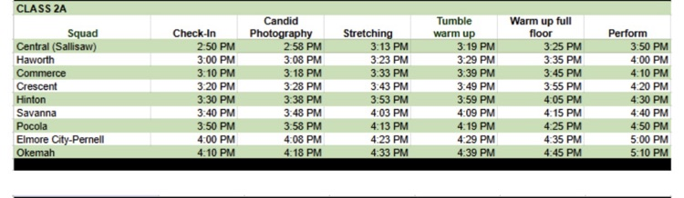 schedule 