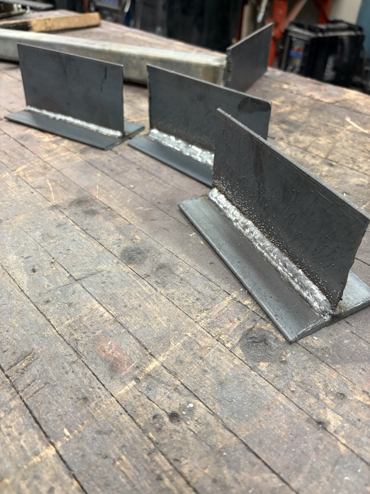 T Joint welds from the Dual Credit Welding Course