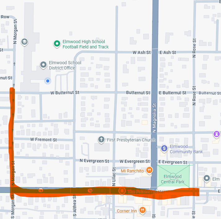 Parade Route for This Friday