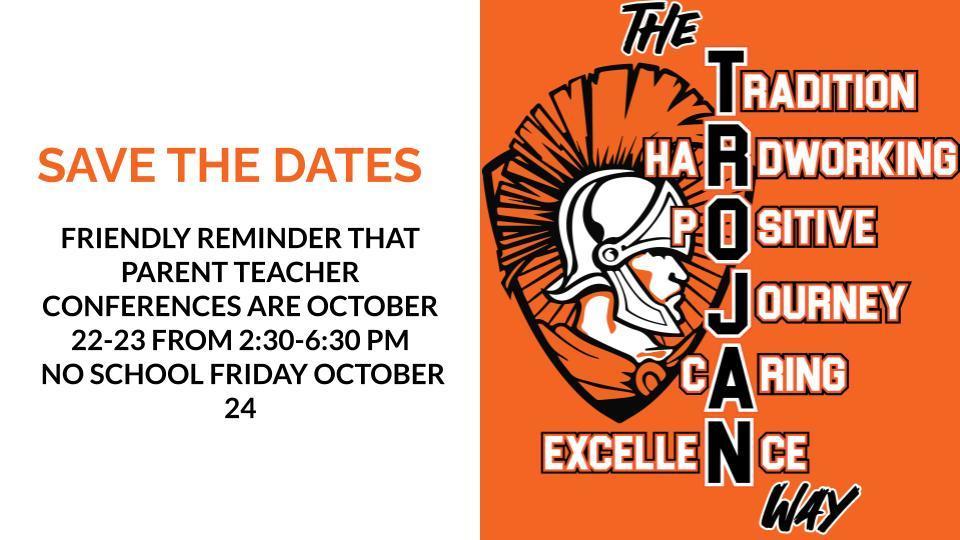 Parent Teacher Conferences Friendly Reminder