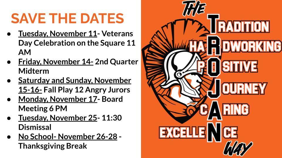 Upcoming November Events at Elmwood #322