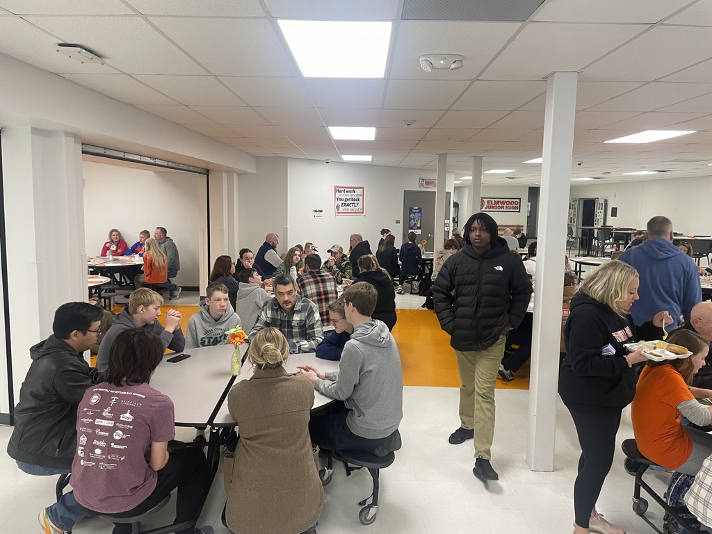 Students and parents eating at our Honors Breakfast this morning. 