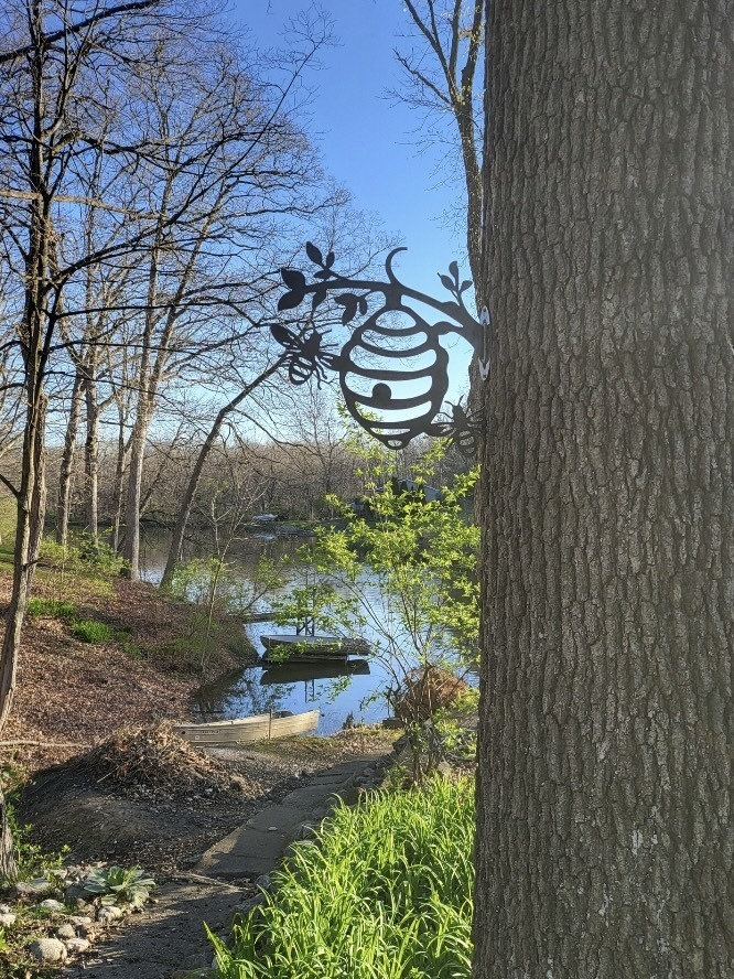 Tree Side Beehive Art