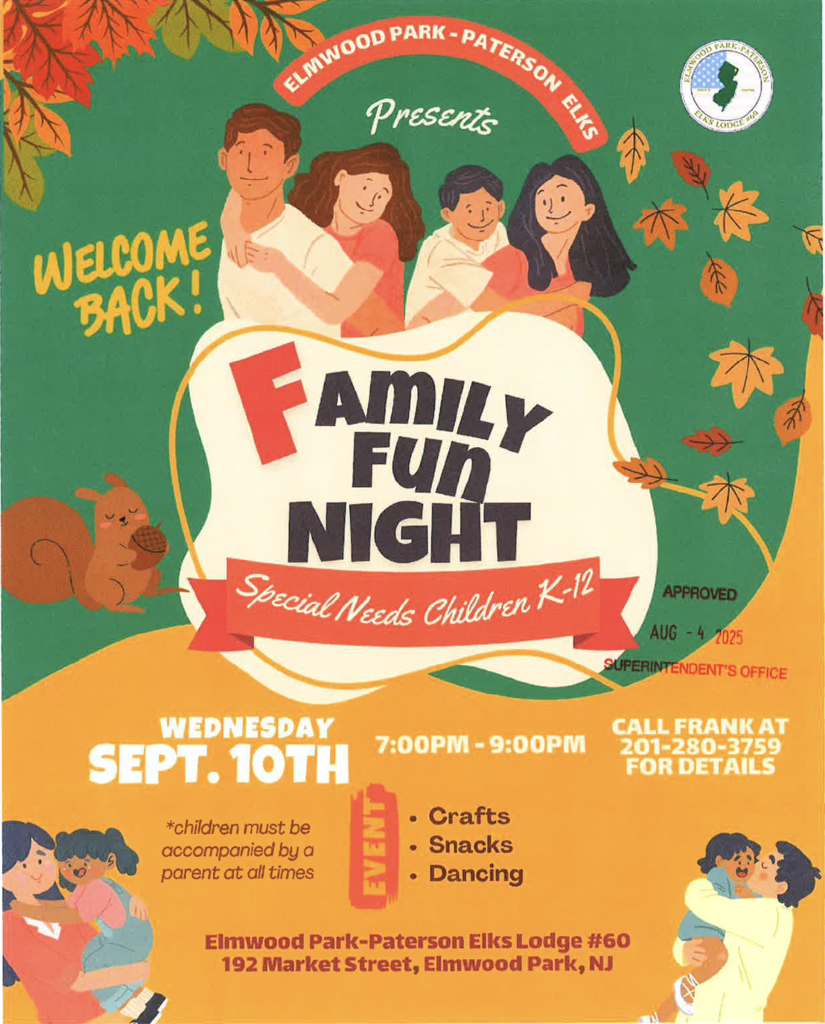 Family Fum Night Flyer for September