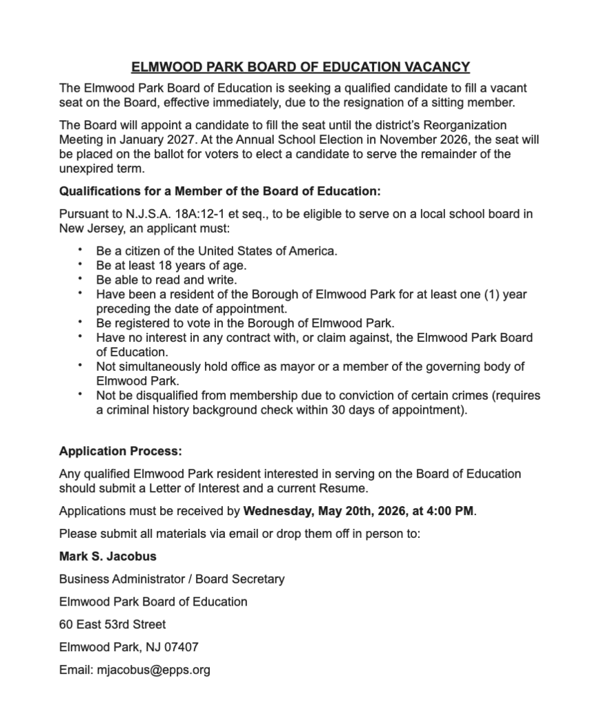 Board Vacancy