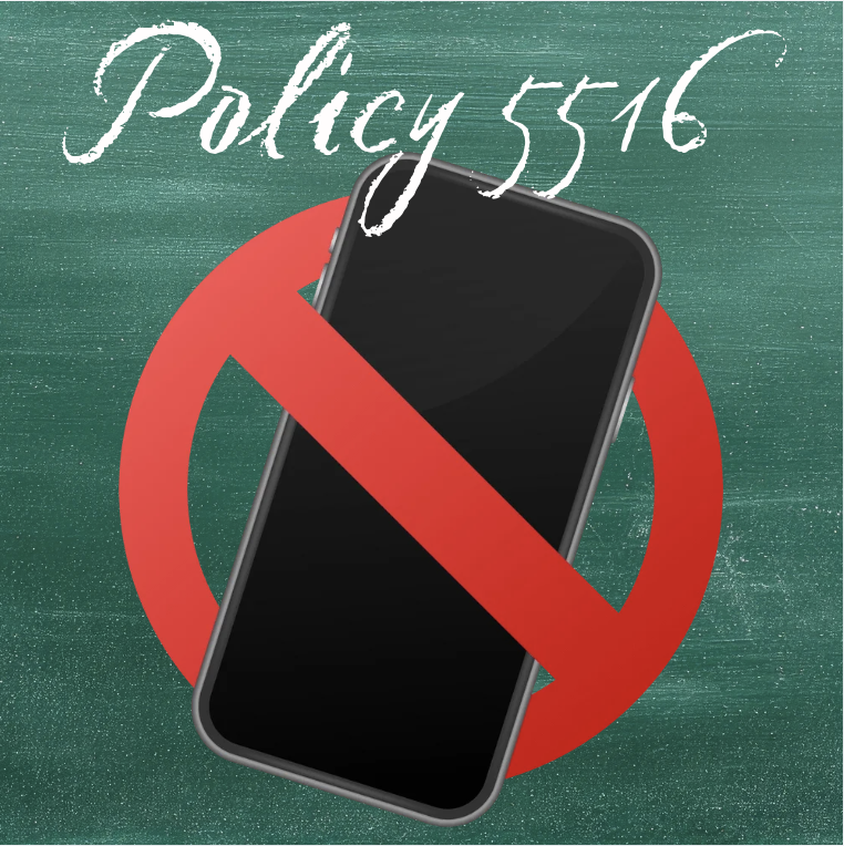 Policy 5516 cell phone with null symbol