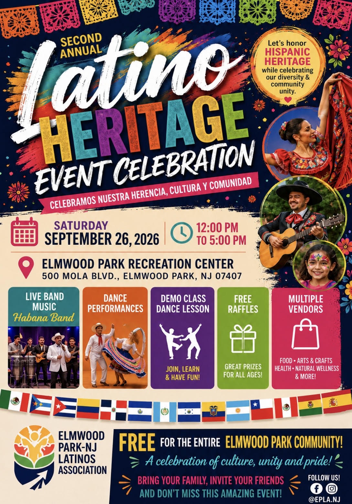 Latino Heritage Event Celebration Colorful Flyer