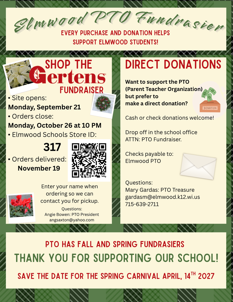 PTO Gertens Fundraiser