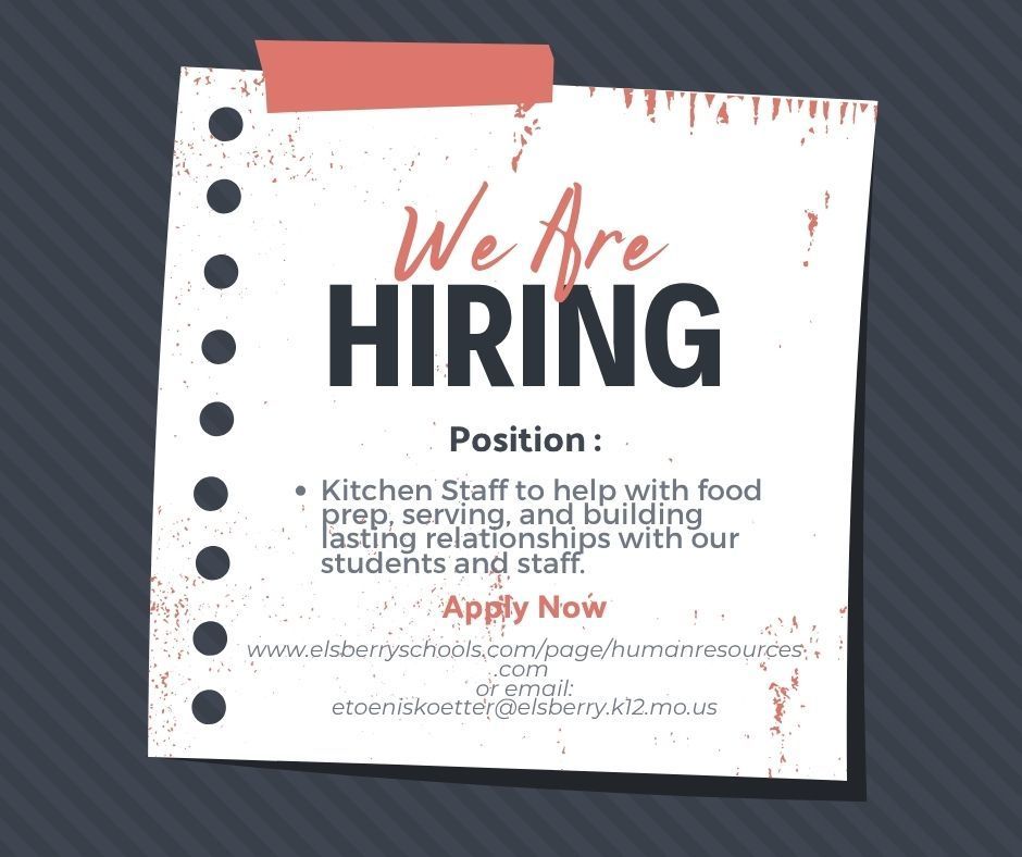 Kitchen Staff Hiring Ad