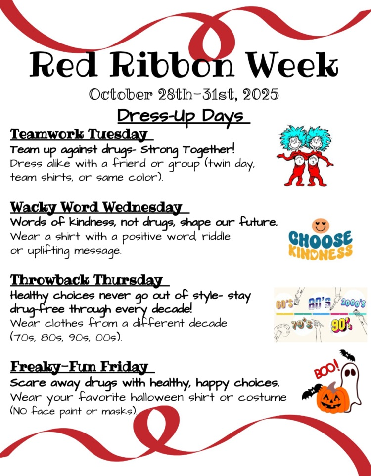 Red Ribbon Dress Up Days
