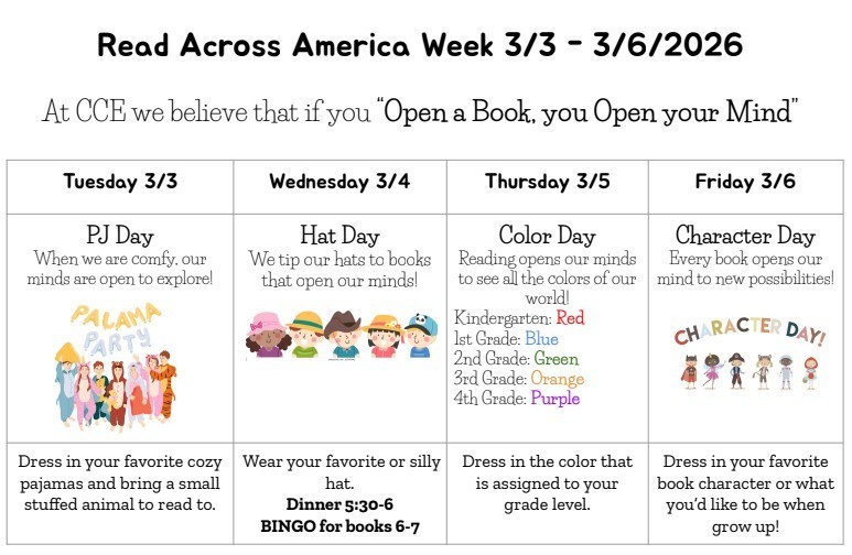Read Across America Dress Up Days