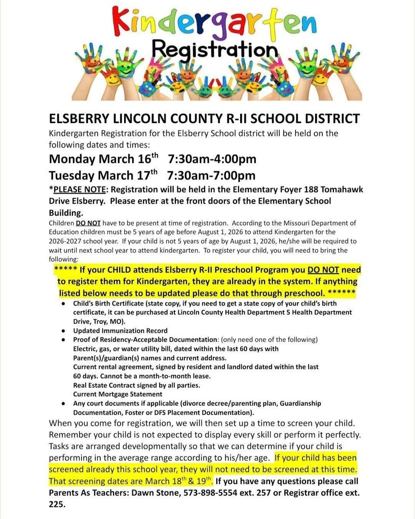 Kindergarten Registration